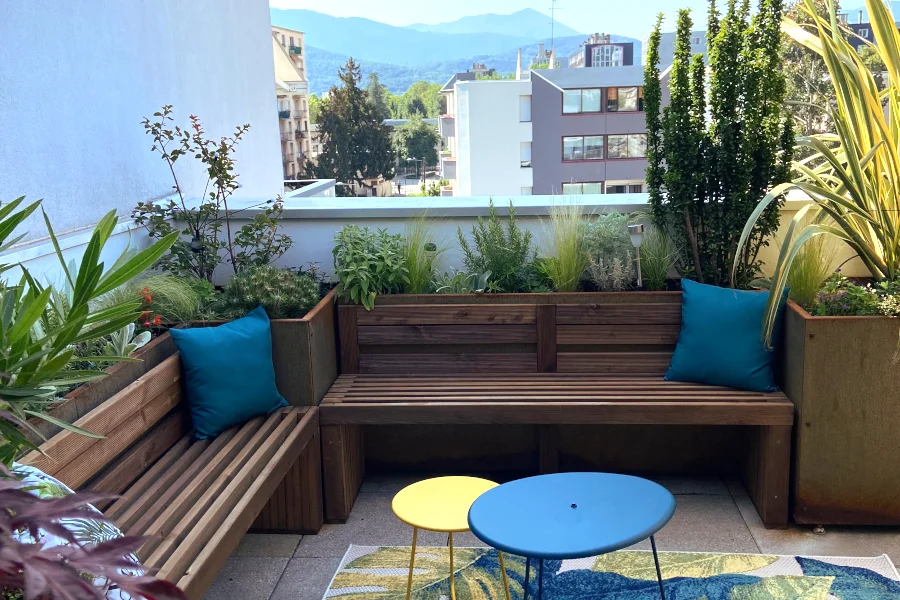 Aménager une terrasse en longueur - APRES