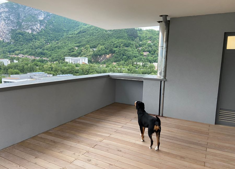 balcon terrasse moderne vue 3D AVANT