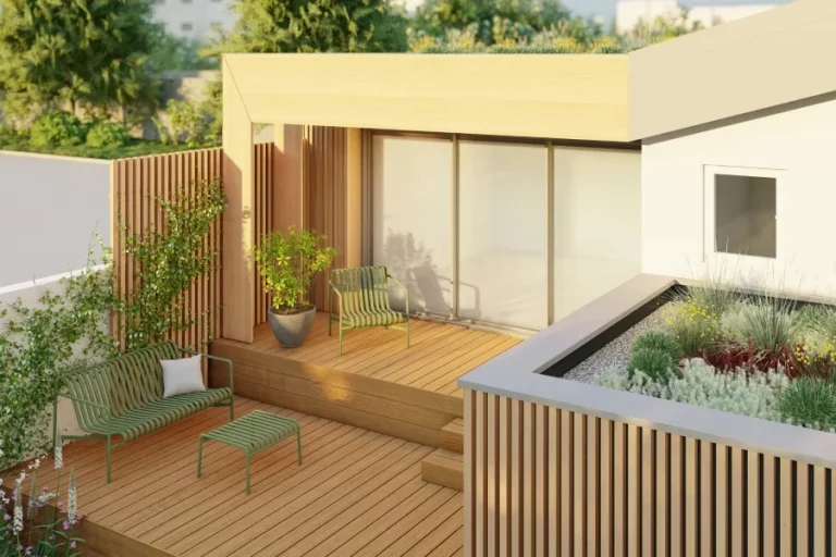 Installer des toitures végétalisées dans son jardin en ville - Exemple de réalisation