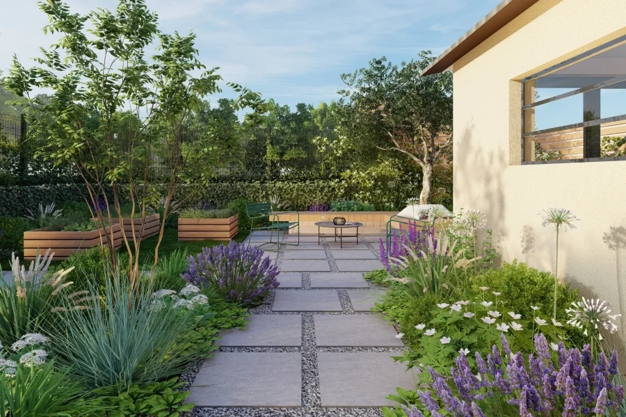 Structurer un jardin - Après
